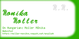 monika moller business card